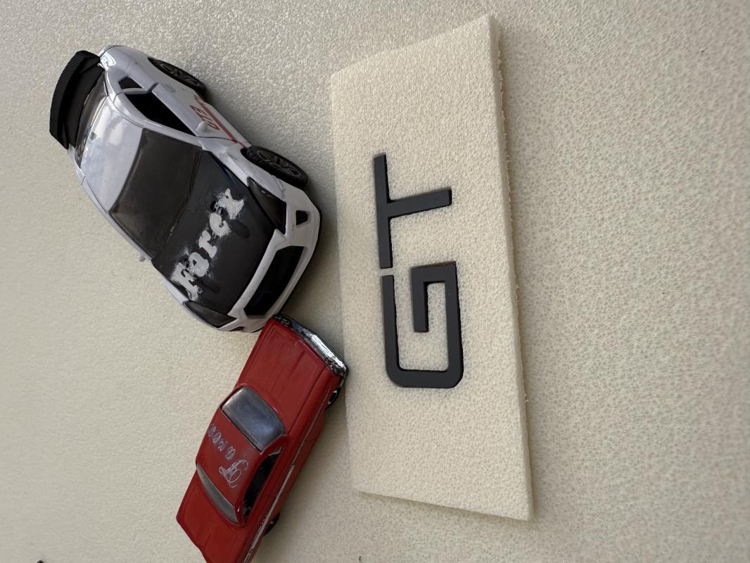 GT ( Peugeot ) Monogram Bagaj Yazısı 3M 3D ABS