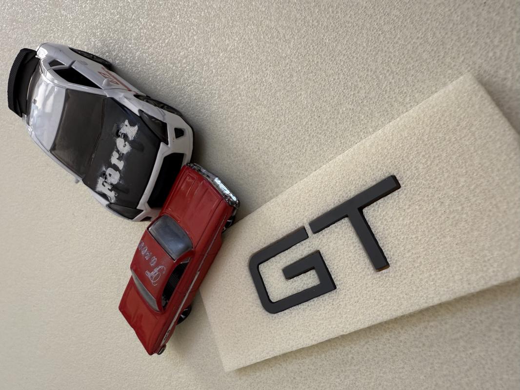 GT ( Peugeot ) Monogram Bagaj Yazısı 3M 3D ABS