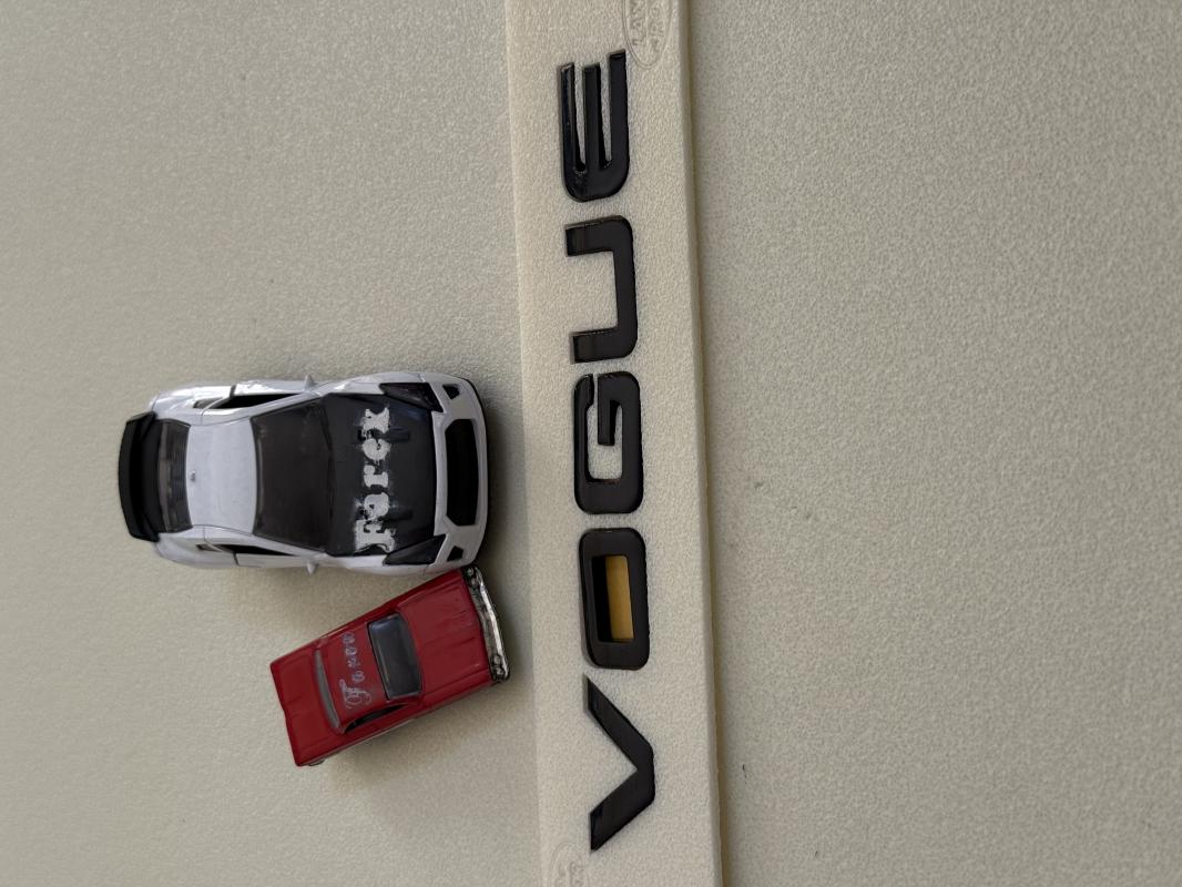 Vogue Piano Black Bagaj Yazısı 3M 3D ABS