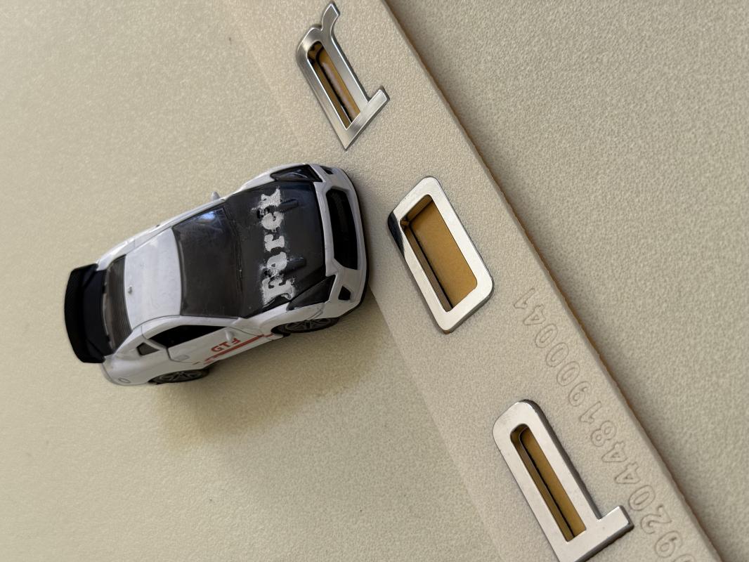 Porsche Krom Boşluklu Bagaj Yazısı 3M 3D ABS