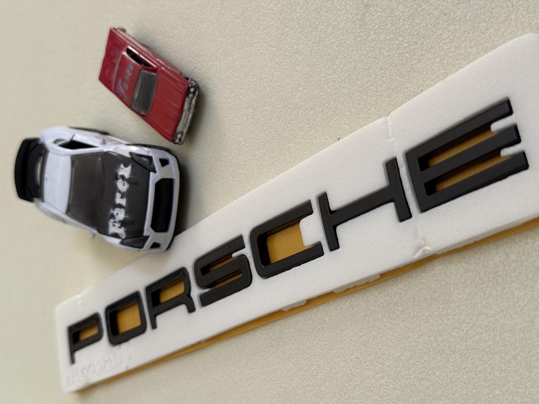 Porsche Piano Black Bagaj Yazısı 3M 3D ABS