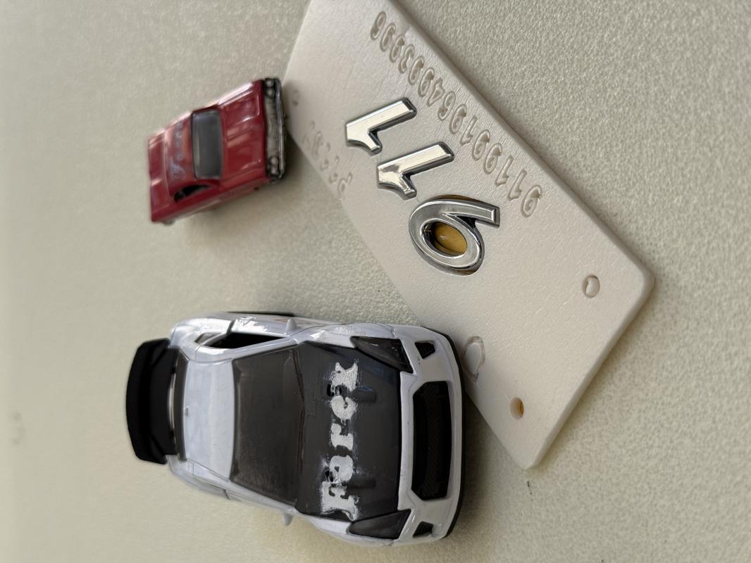 911 ( Porsche ) Krom Bagaj Yazısı 3M 3D ABS