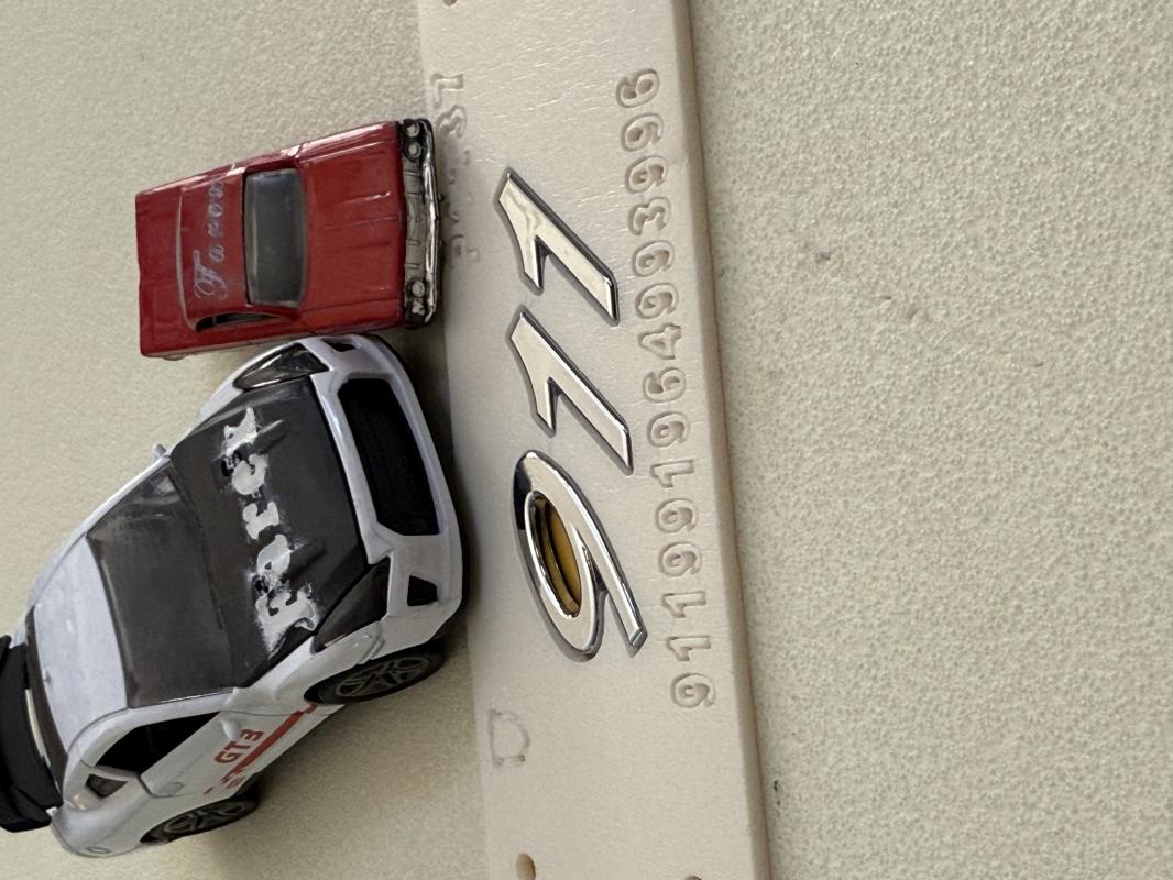 911 ( Porsche ) Krom Bagaj Yazısı 3M 3D ABS