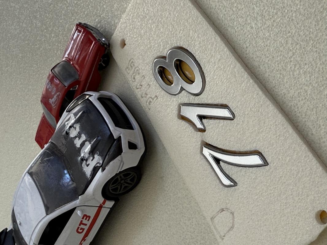 718 ( Porsche ) Krom Bagaj Yazısı 3M 3D ABS