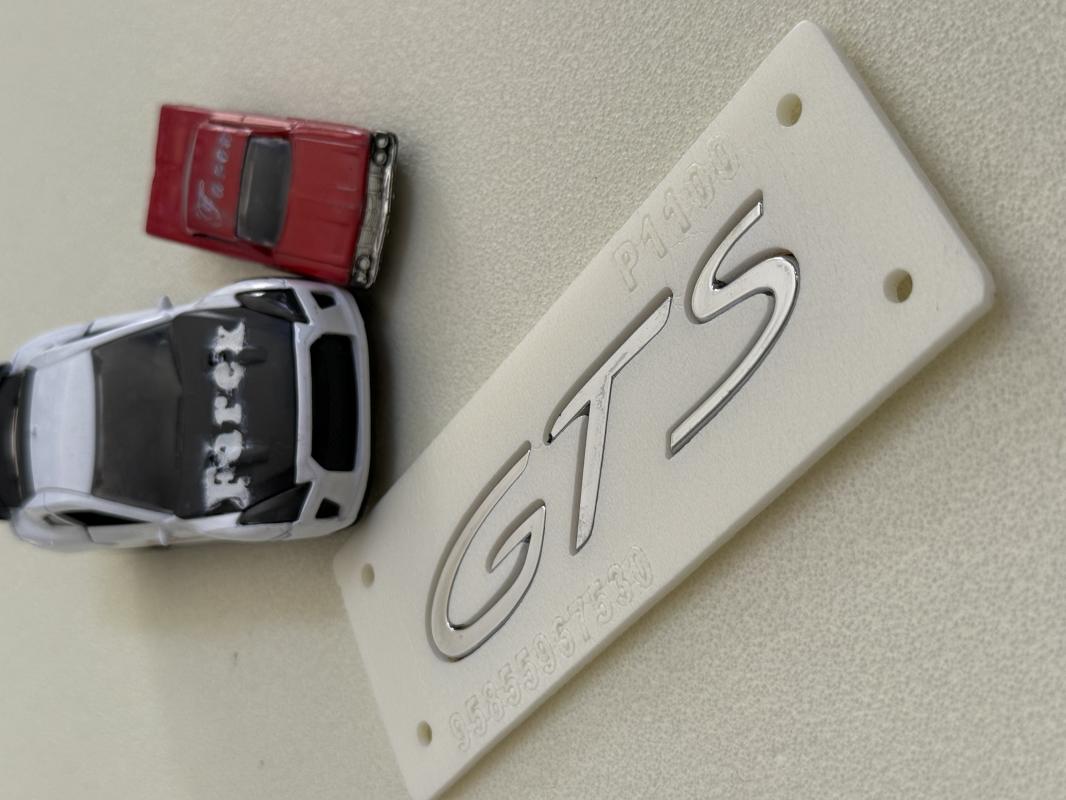 GTS ( Porsche ) Krom Bagaj Yazısı 3M 3D ABS