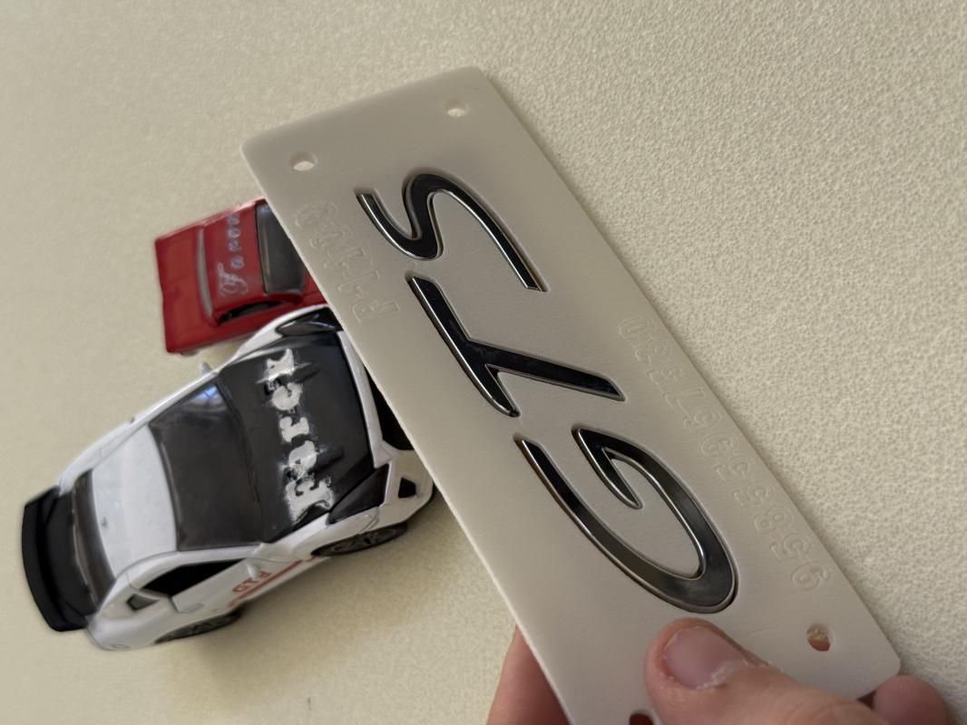 GTS ( Porsche ) Krom Bagaj Yazısı 3M 3D ABS