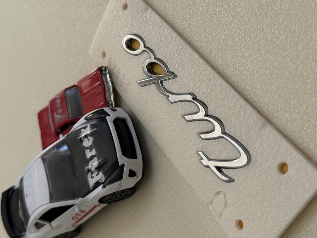 Turbo ( Porsche ) Krom Bagaj Yazısı Küçük Boy 3M 3D ABS