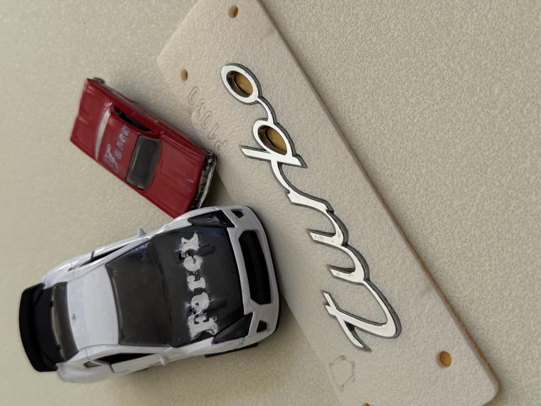 Turbo ( Porsche ) Krom Bagaj Yazısı Küçük Boy 3M 3D ABS