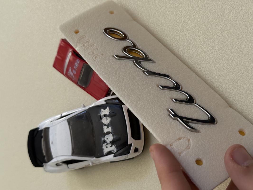 Turbo ( Porsche ) Krom Bagaj Yazısı Küçük Boy 3M 3D ABS