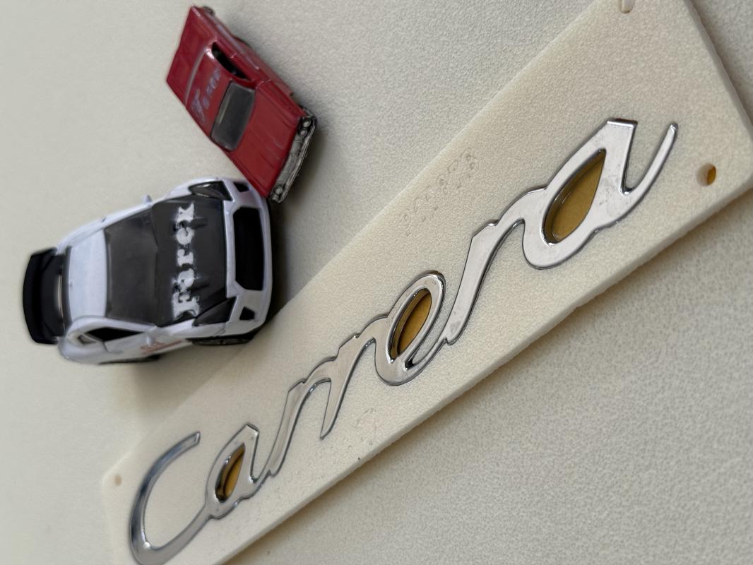 Carrera ( Porsche ) Büyük Boy Krom Bagaj Yazısı 3M 3D ABS