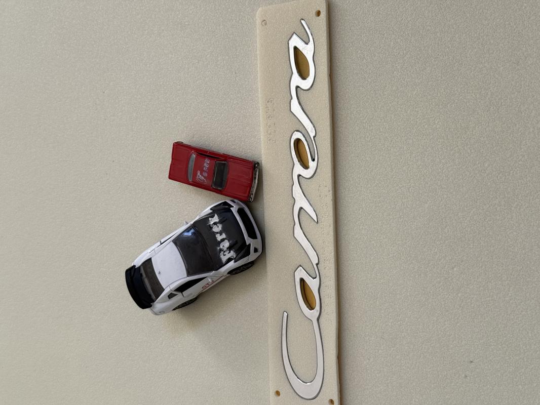 Carrera ( Porsche ) Büyük Boy Krom Bagaj Yazısı 3M 3D ABS