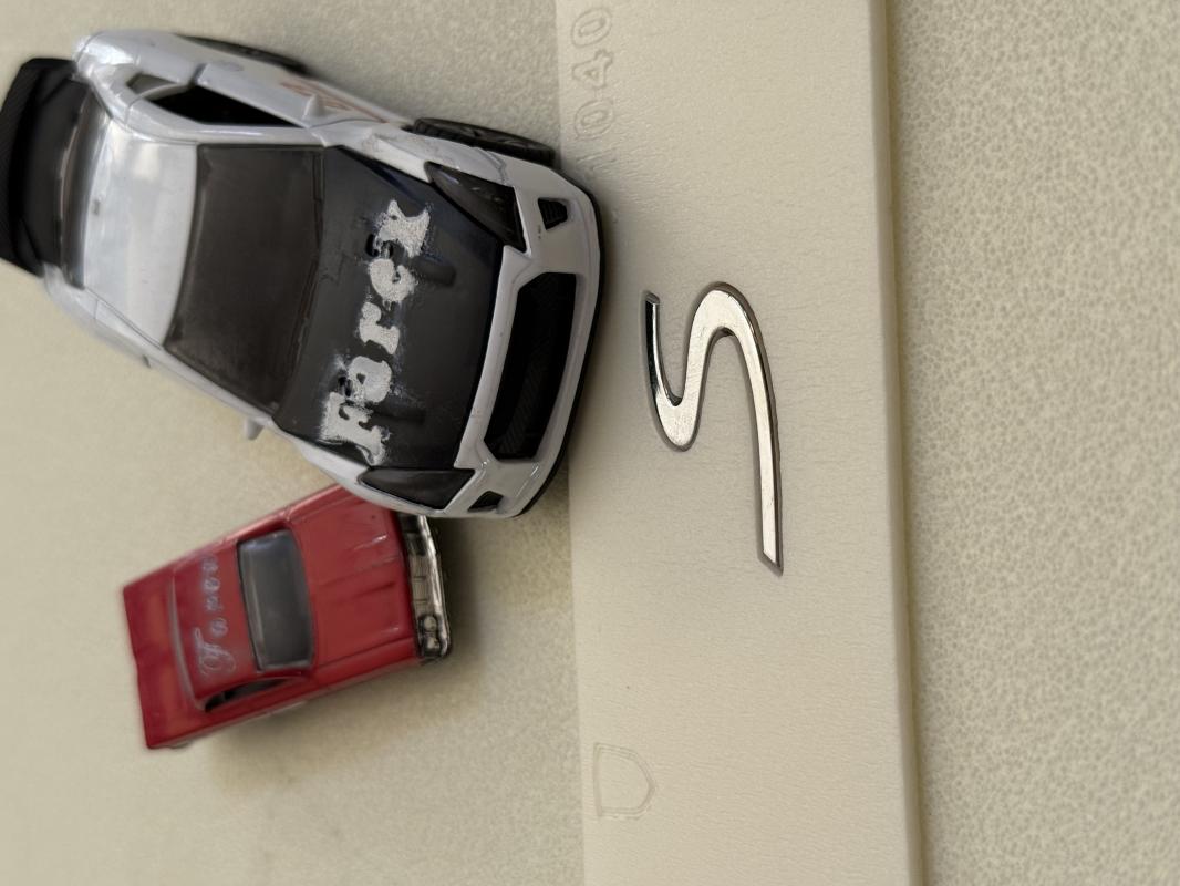 Porsche S Krom Bagaj Yazısı Küçük Boy 3M 3D ABS