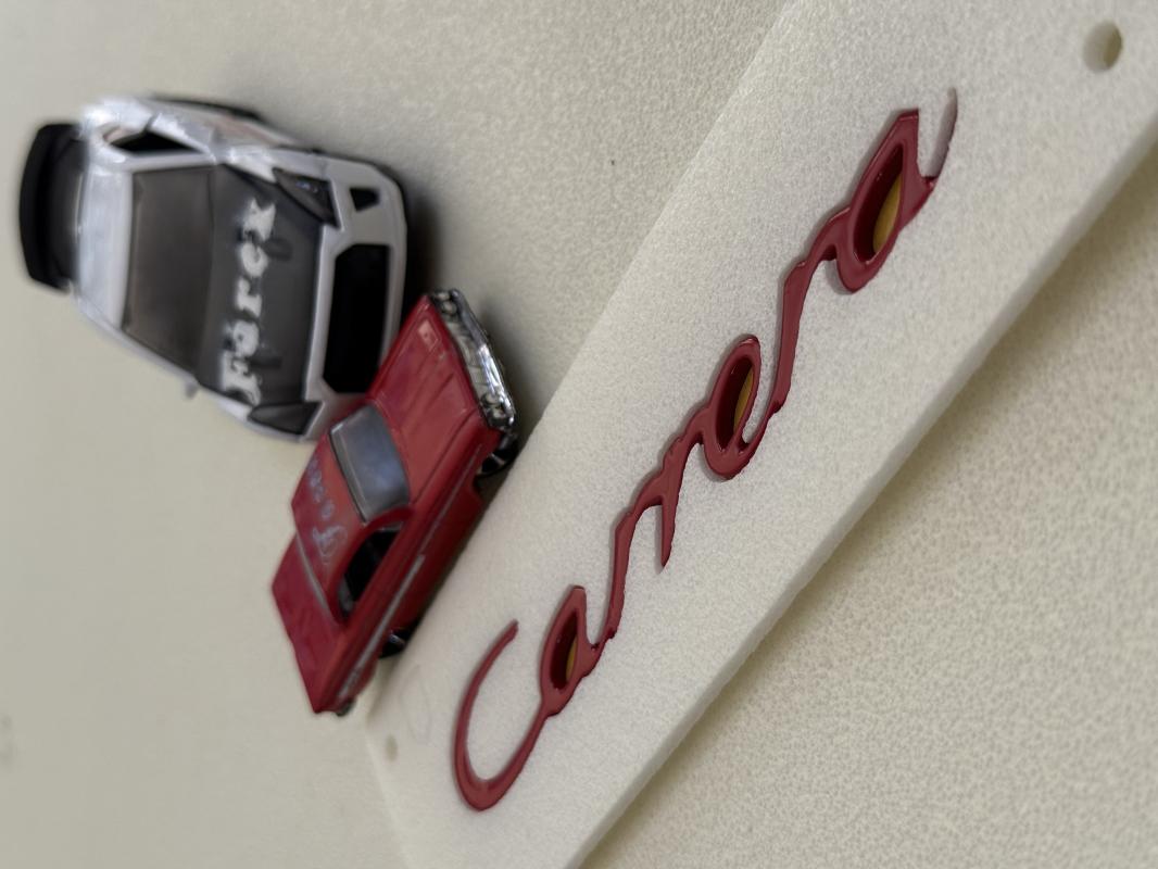 Carrera ( Porsche ) Küçük Boy Kırmızı Bagaj Yazısı 3M 3D ABS