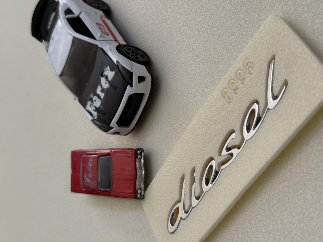 Porsche Diesel Krom Çamurluk Yazısı 3M 3D ABS