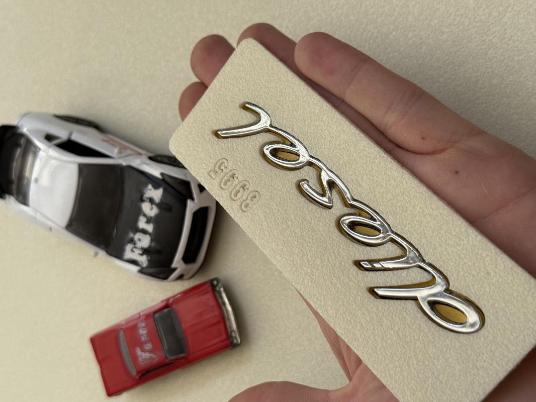 Porsche Diesel Krom Çamurluk Yazısı 3M 3D ABS