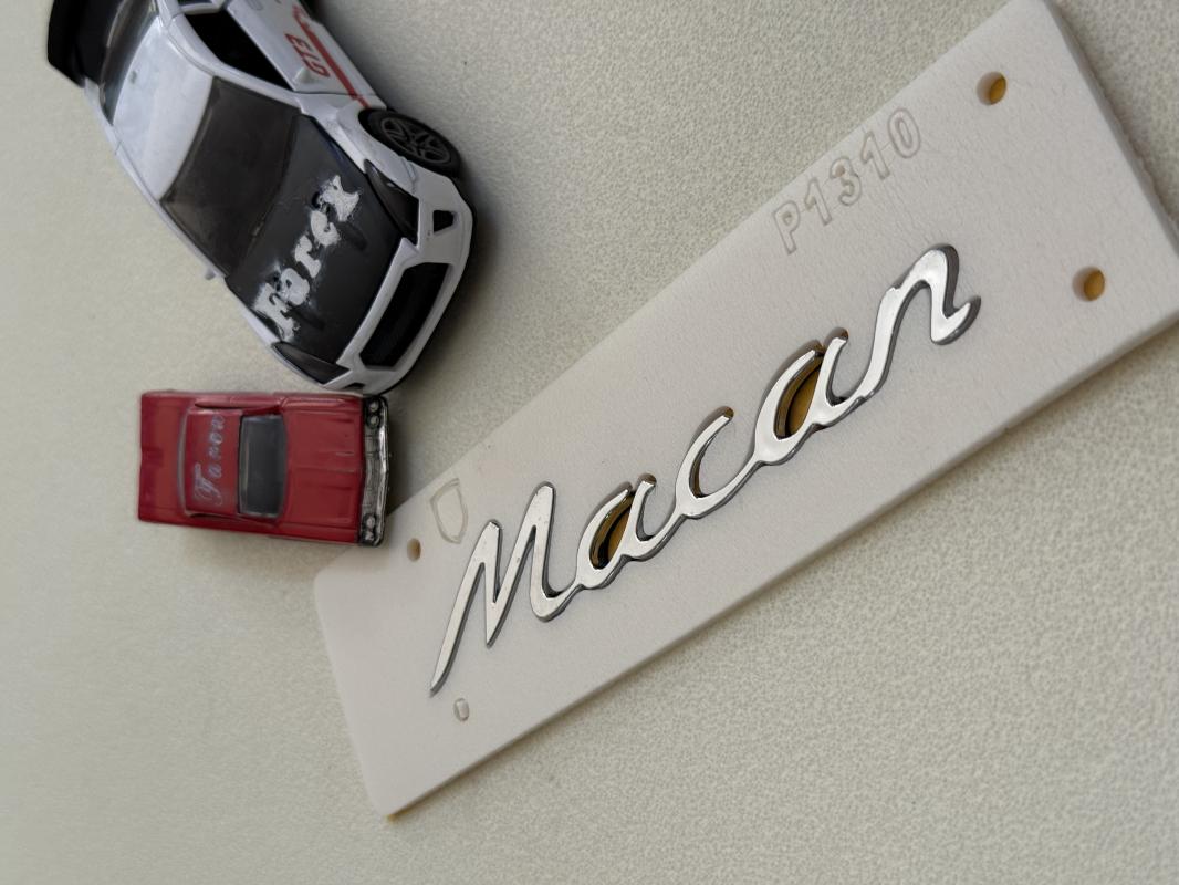 Porsche Macan Krom Bagaj Yazısı 3M 3D ABS