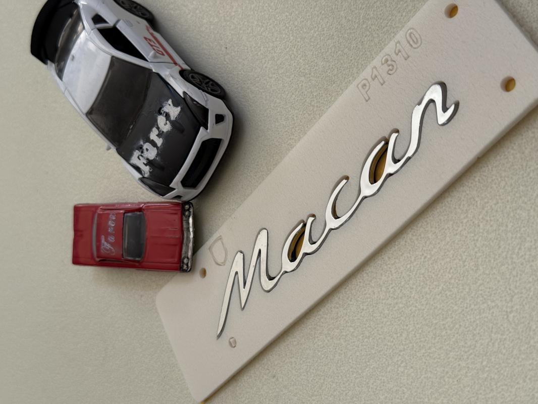 Porsche Macan Krom Bagaj Yazısı 3M 3D ABS
