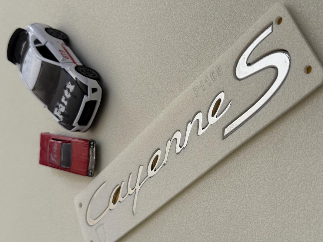 Porsche Cayenne S Krom Büyük Boy Bagaj Yazısı 3M 3D ABS
