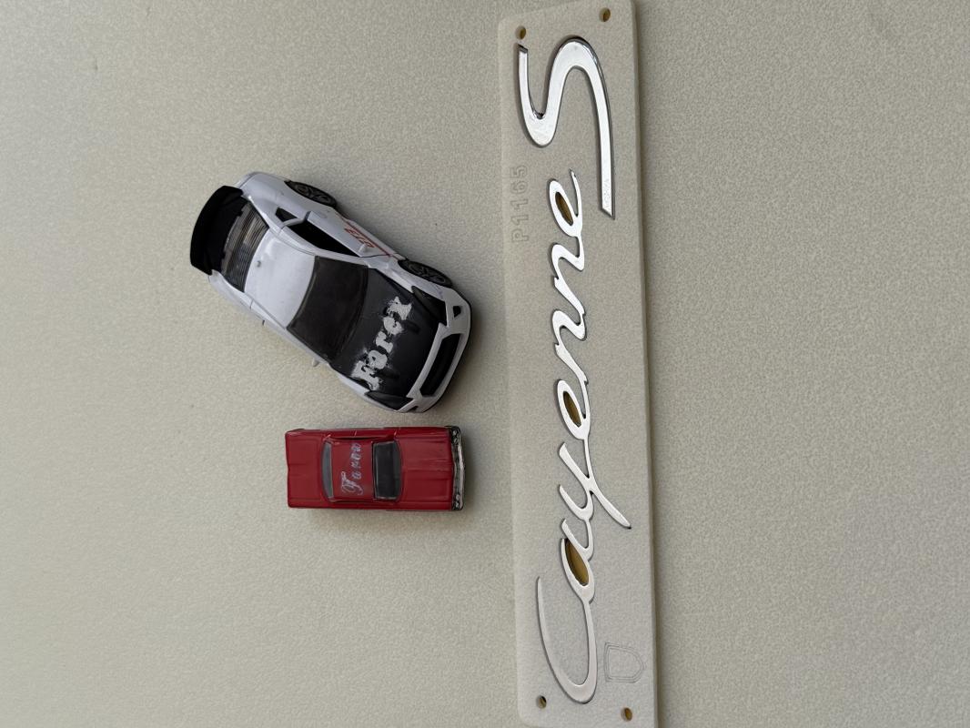 Porsche Cayenne S Krom Büyük Boy Bagaj Yazısı 3M 3D ABS