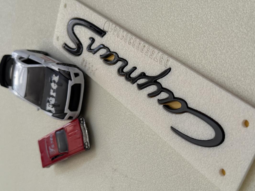 Porsche Cayman S Piano Black Büyük Boy Bagaj Yazısı 3M 3D ABS