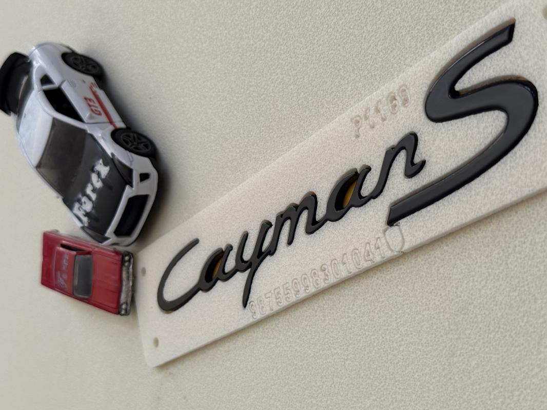 Porsche Cayman S Piano Black Büyük Boy Bagaj Yazısı 3M 3D ABS