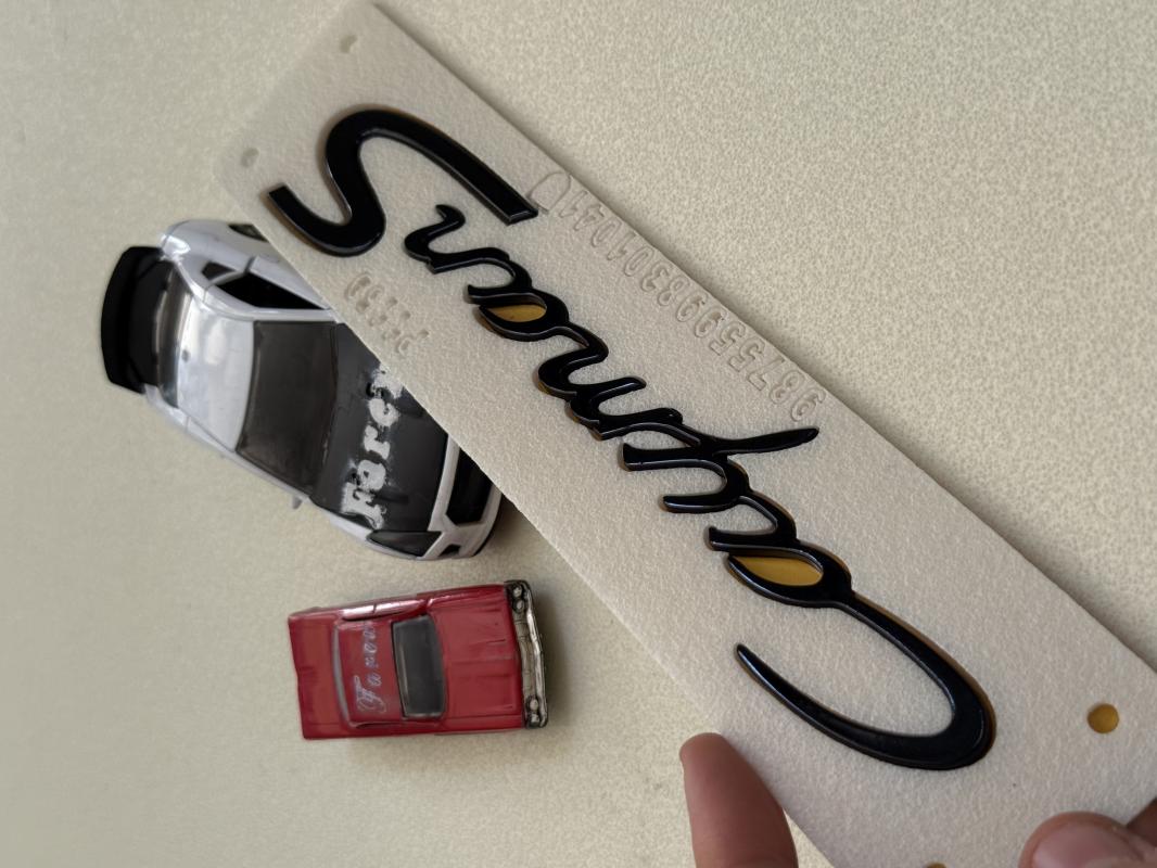 Porsche Cayman S Piano Black Büyük Boy Bagaj Yazısı 3M 3D ABS