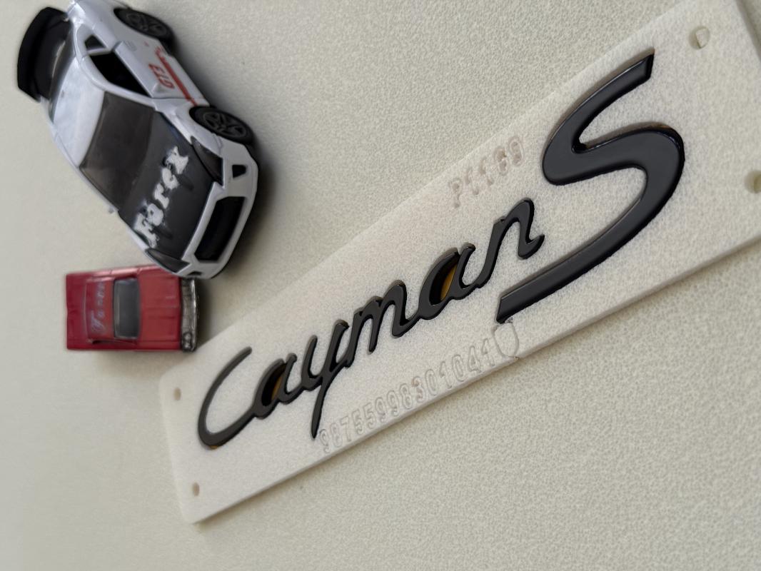 Porsche Cayman S Piano Black Büyük Boy Bagaj Yazısı 3M 3D ABS