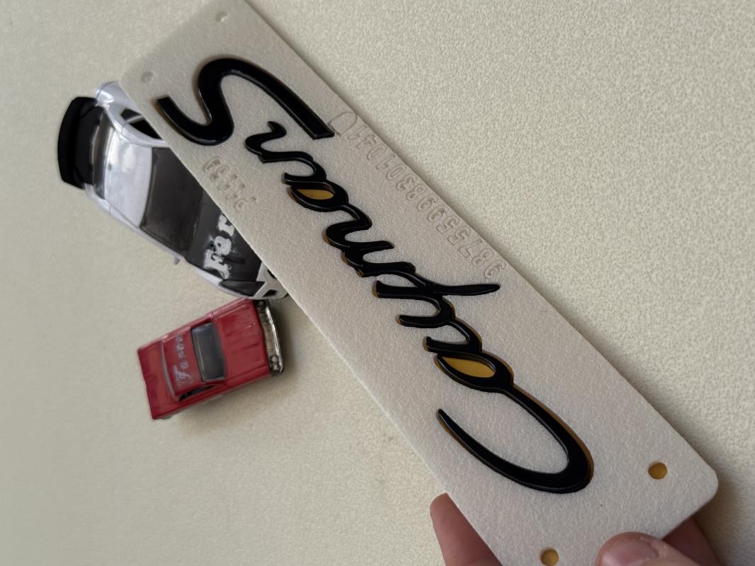 Porsche Cayman S Piano Black Büyük Boy Bagaj Yazısı 3M 3D ABS