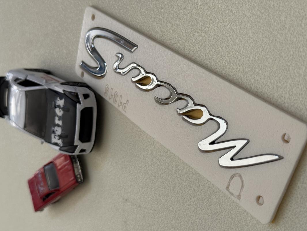 Porsche Macan S Krom Bagaj Yazısı 3M 3D ABS