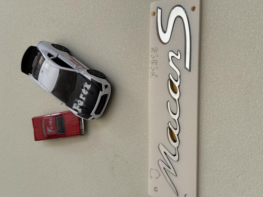 Porsche Macan S Krom Bagaj Yazısı 3M 3D ABS