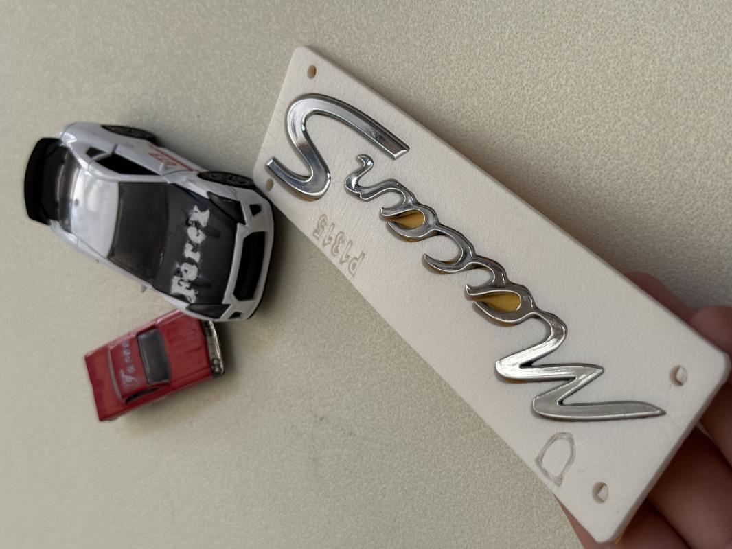 Porsche Macan S Krom Bagaj Yazısı 3M 3D ABS