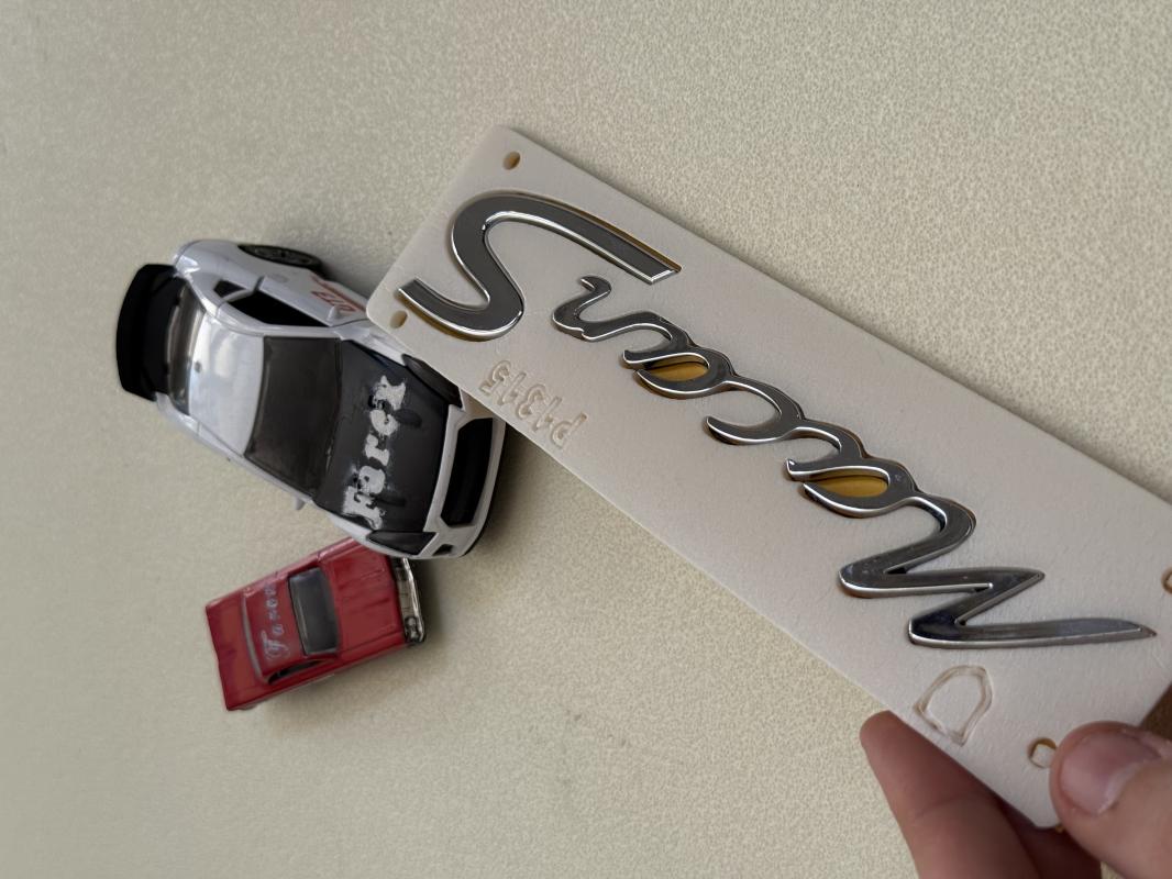 Porsche Macan S Krom Bagaj Yazısı 3M 3D ABS