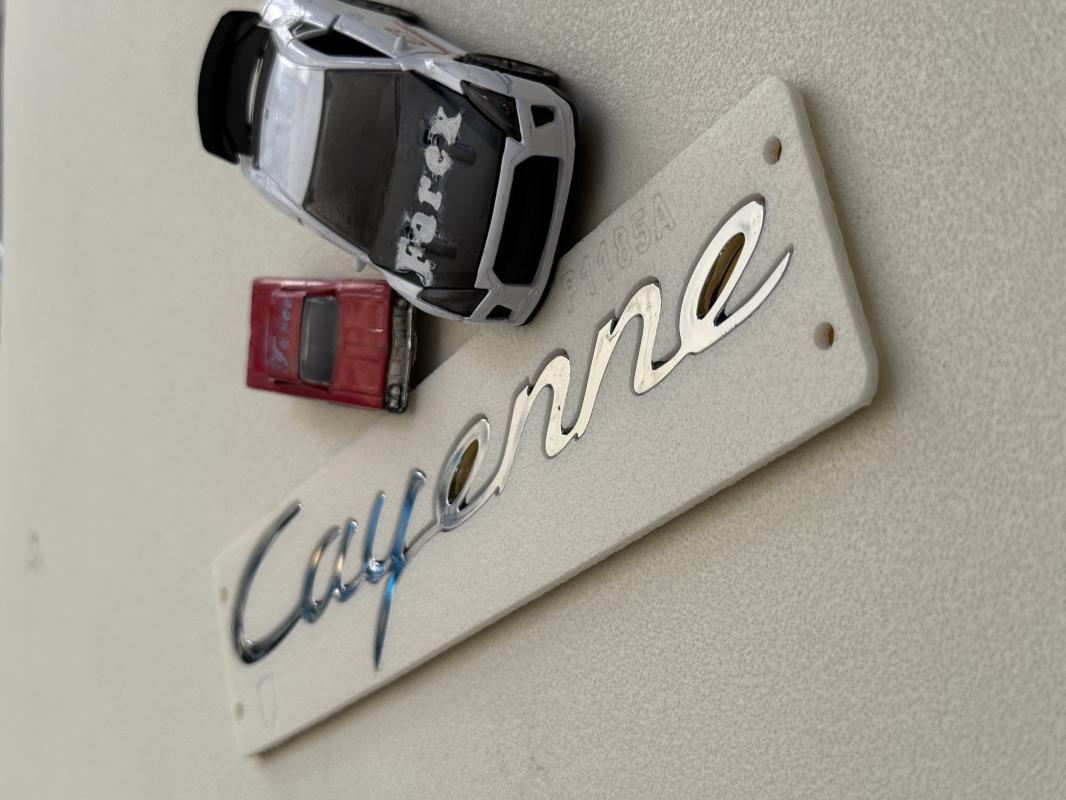 Porsche Cayenne Krom Büyük Boy Bagaj Yazısı 3M 3D ABS