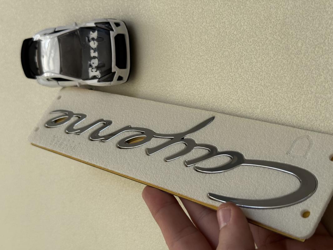 Porsche Cayenne Krom Büyük Boy Bagaj Yazısı 3M 3D ABS