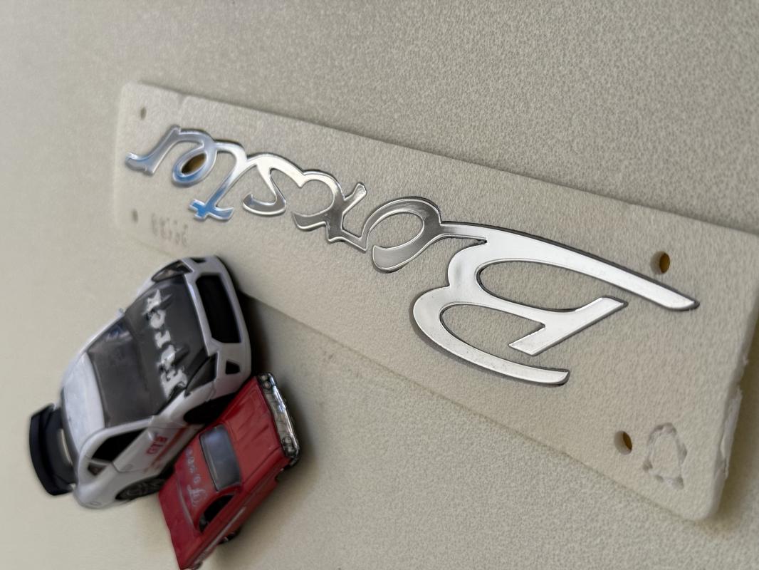 Porsche Boxster Krom Bagaj Yazısı 3M 3D ABS