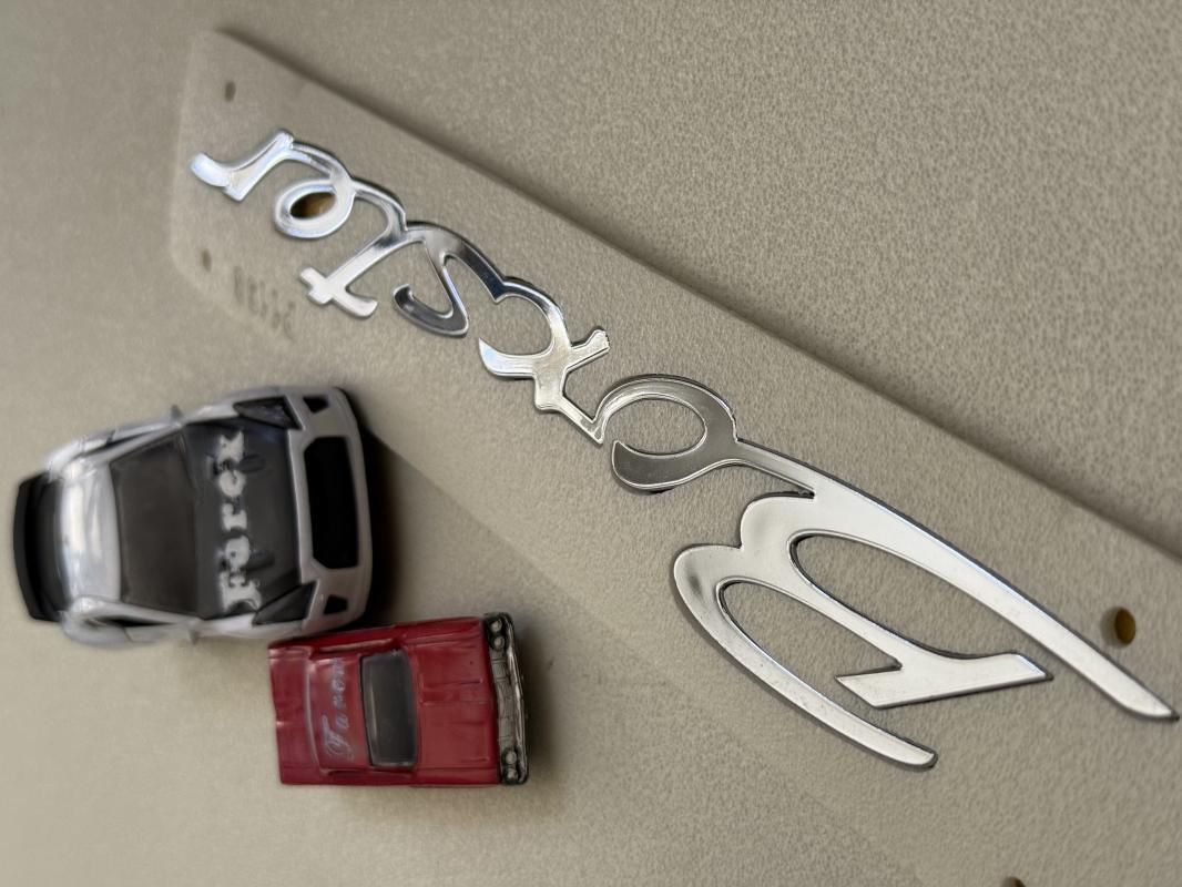 Porsche Boxster Krom Bagaj Yazısı 3M 3D ABS