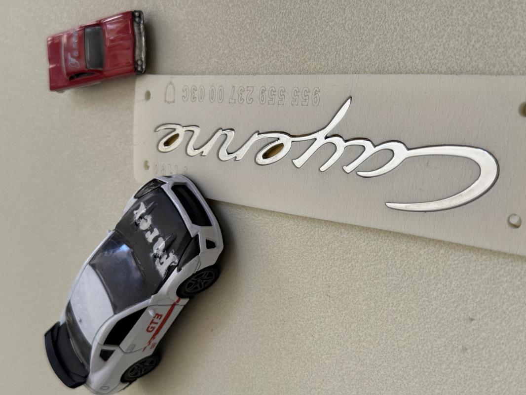 Porsche Cayenne Krom Küçük Boy Bagaj Yazısı 3M 3D ABS