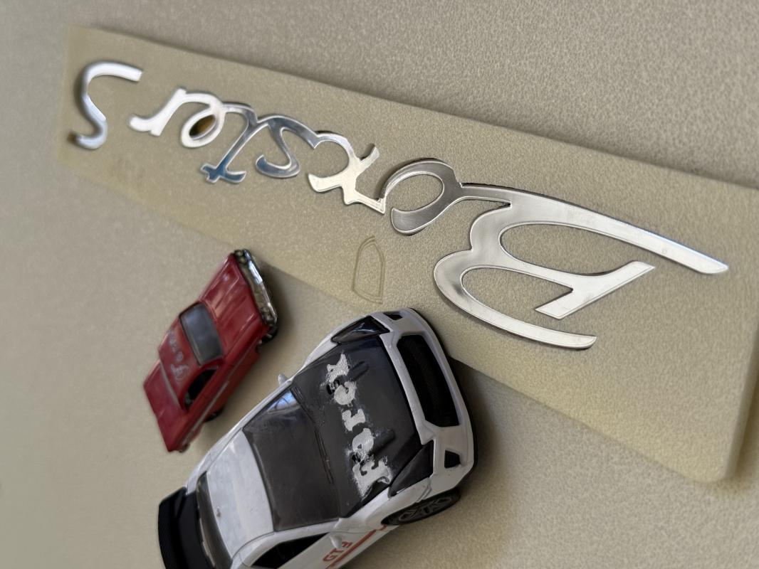 Porsche Boxster S Krom Bagaj Yazısı 3M 3D ABS