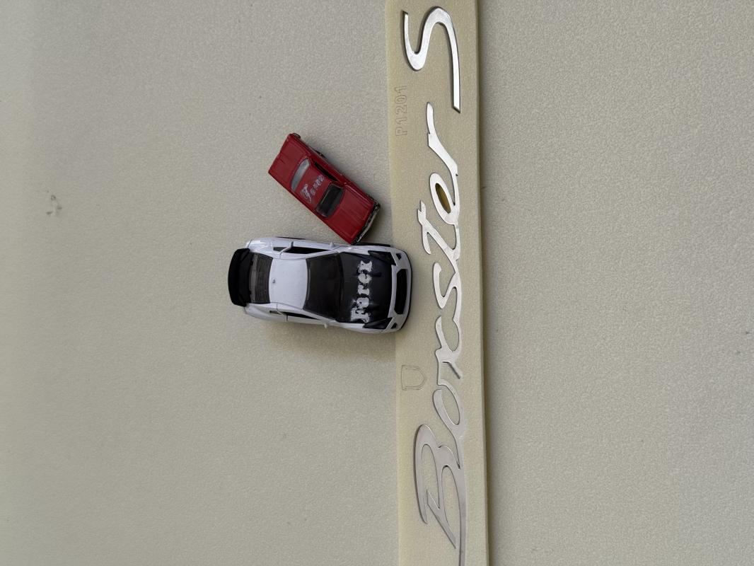 Porsche Boxster S Krom Bagaj Yazısı 3M 3D ABS
