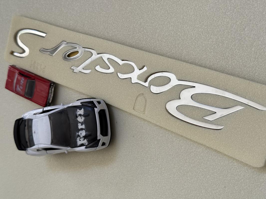 Porsche Boxster S Krom Bagaj Yazısı 3M 3D ABS