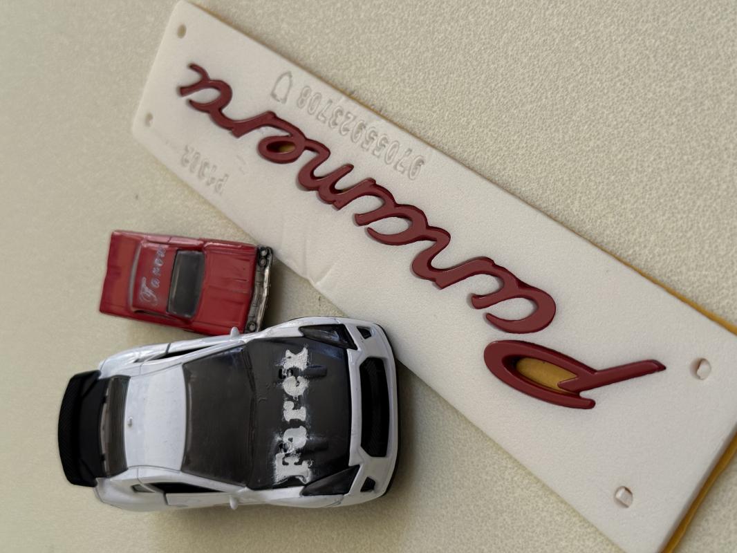 Panamera Kırmızı Küçük Boy Bagaj Yazısı 3M 3D ABS