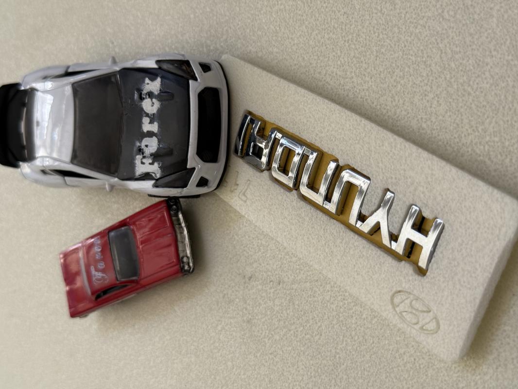 Hyundai Krom Bagaj Yazısı 3M 3D ABS 100x15 mm