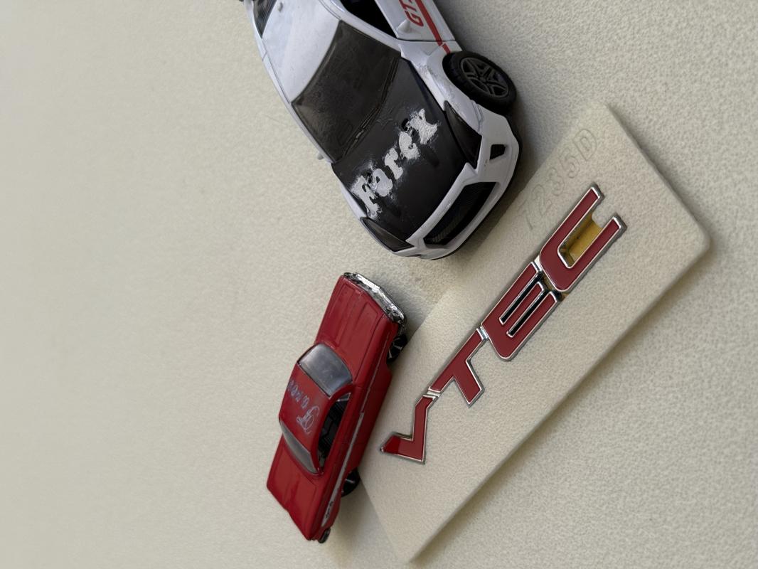 Honda Vtec Kırmızı Bagaj Yazısı 3M 3D ABS