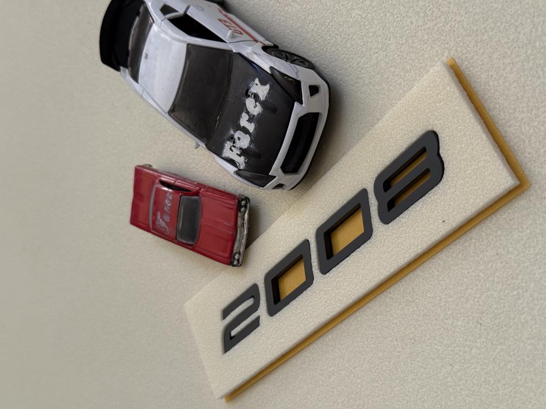 Peugeot 2008 Monogram Bagaj Yazısı 3M 3D ABS