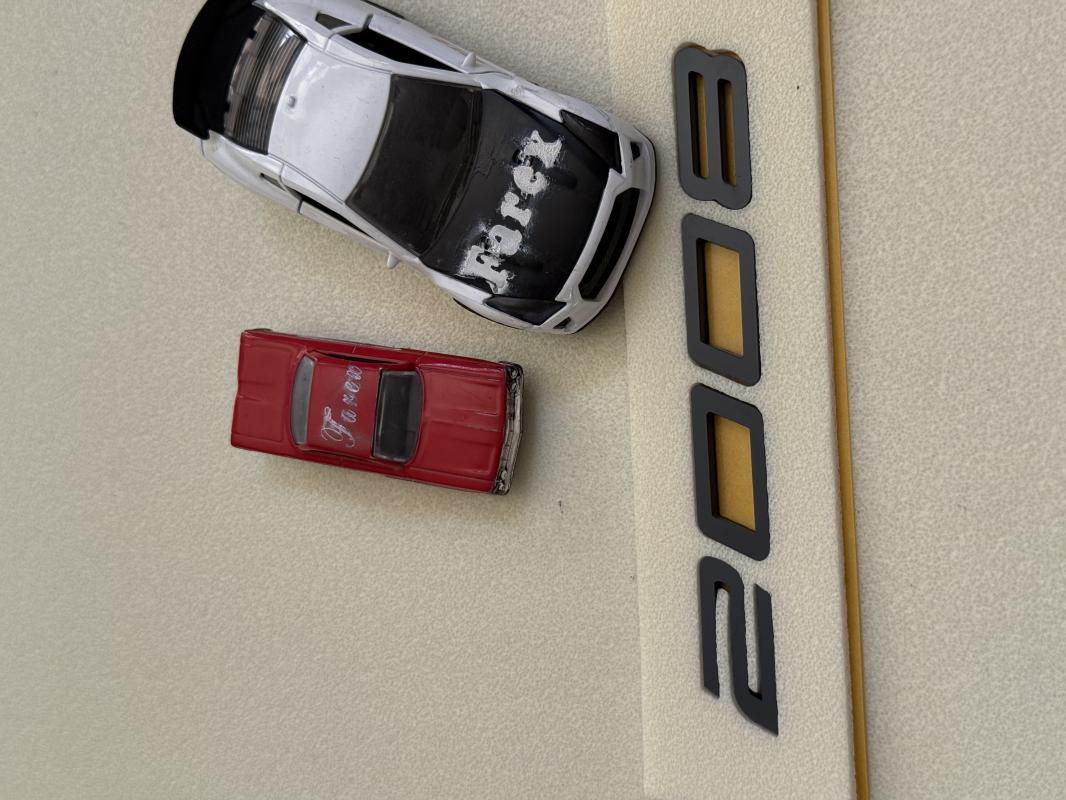 Peugeot 2008 Monogram Bagaj Yazısı 3M 3D ABS