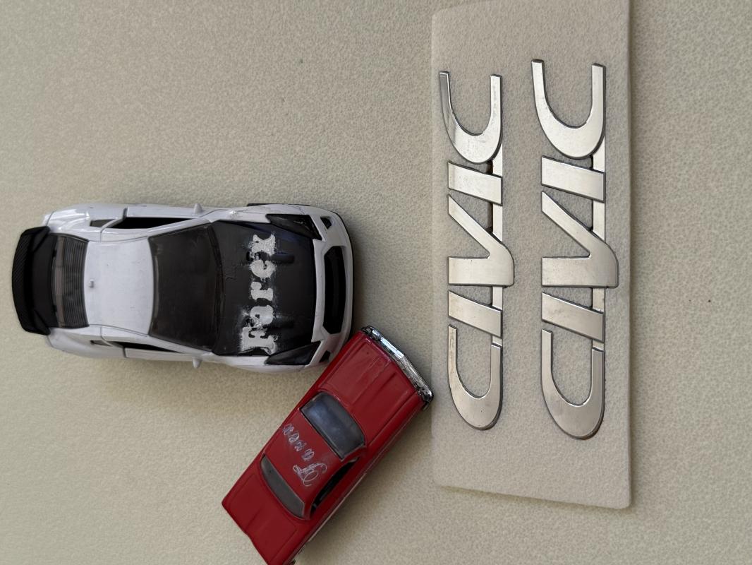 Civic Çamurluk Yazısı Seti 2’li 3M 3D ABS