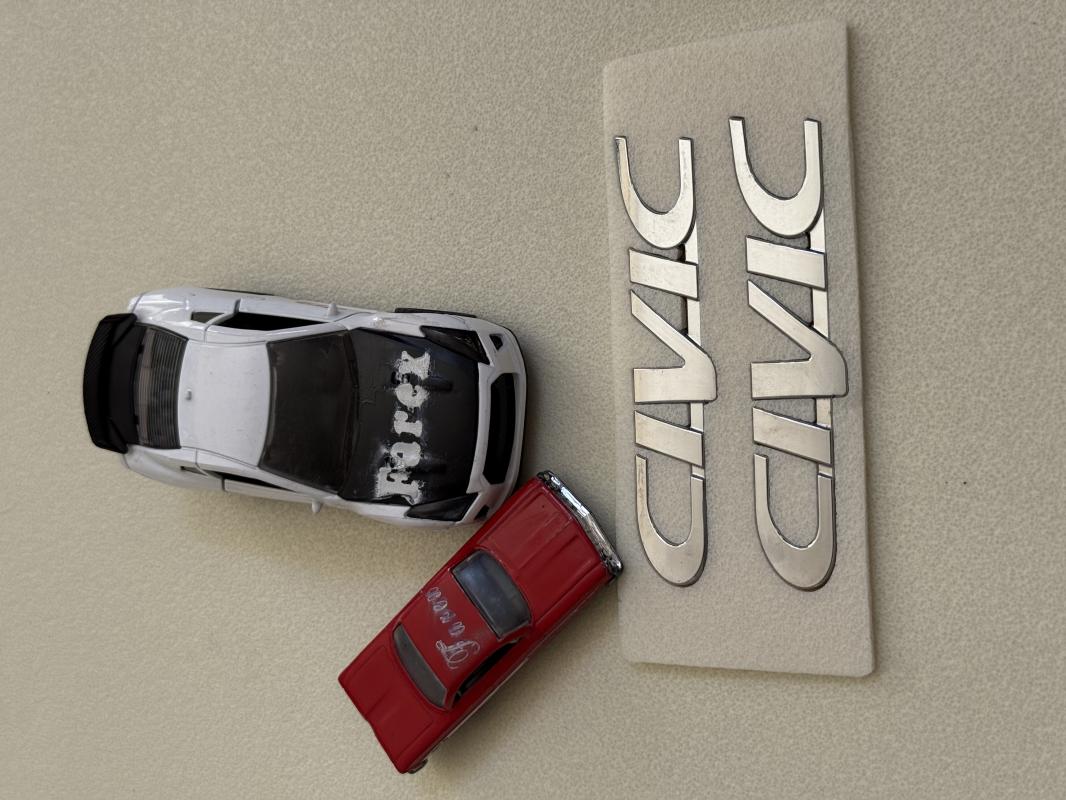 Civic Çamurluk Yazısı Seti 2’li 3M 3D ABS