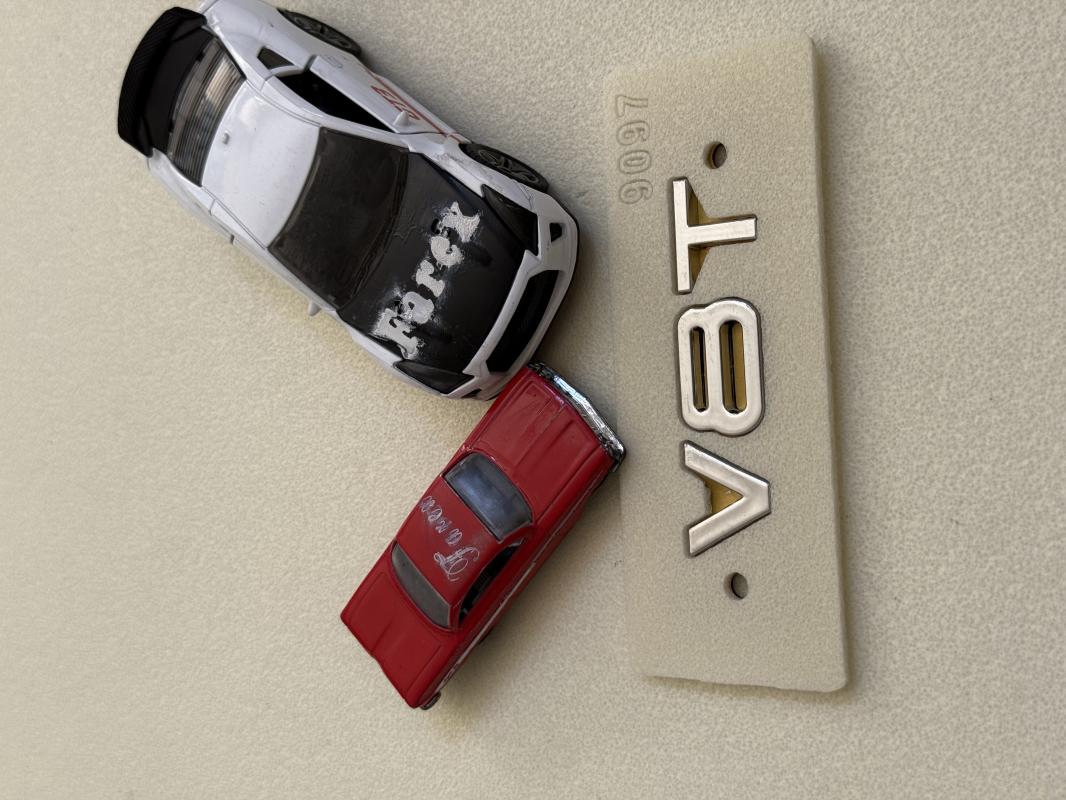 V8T Krom Bagaj Yazısı 3M 3D ABS