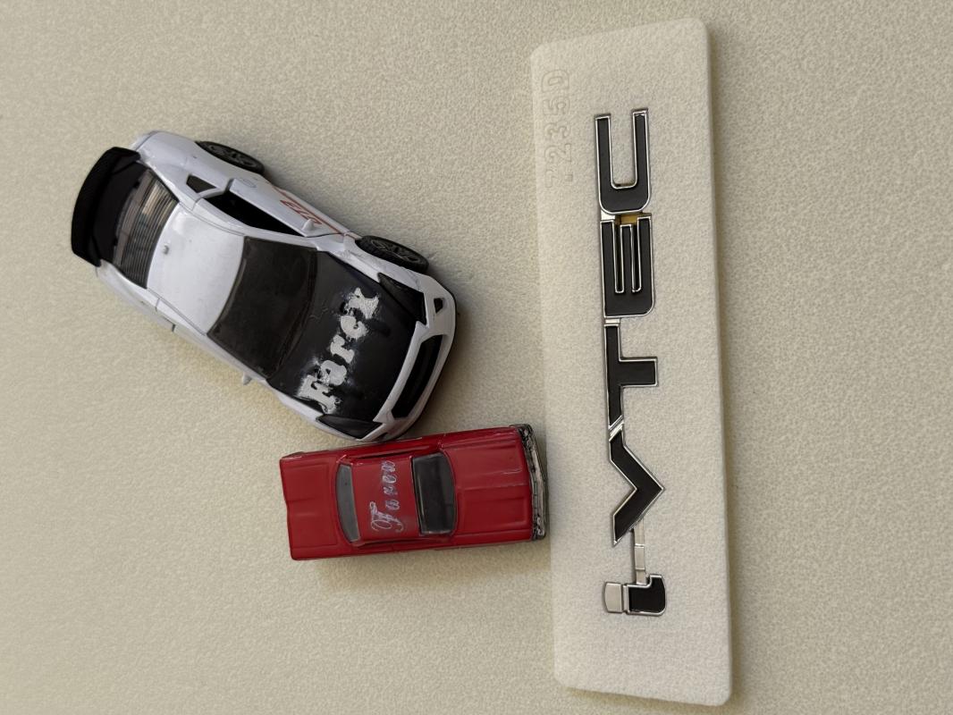 i-Vtec Piano Black Bagaj Yazısı 3M 3D ABS