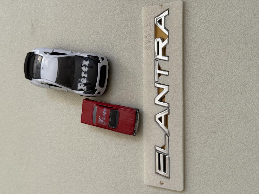 Hyundai Elantra Krom Bagaj Yazısı 3M 3D ABS